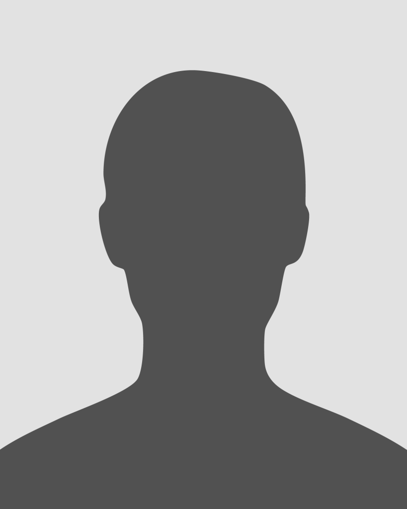 Silhouette of a person on a gray background.